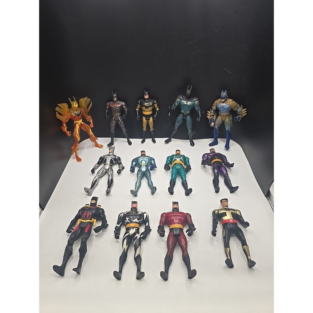Lot of Vintage Dc 12 Batman Toys Action Figures 1 Robin